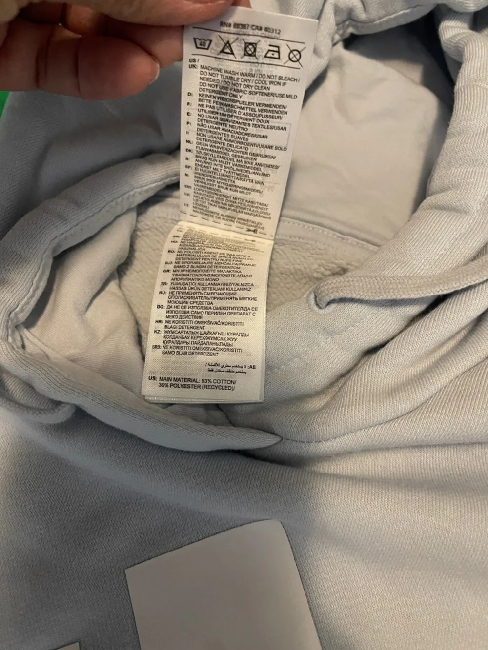 adidas Pale Gray Pullover Hoodie with White Logo - Picture 5 of 13